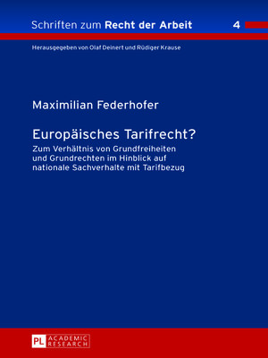 cover image of Europäisches Tarifrecht?